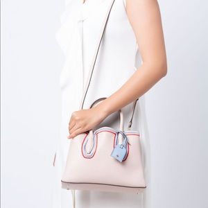 Kate Spade Eva Satchel Warm Beige Blue Dawn